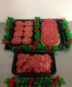 1lb Veg Roll, 1lb Mince Steak & 4 Steak Burgers