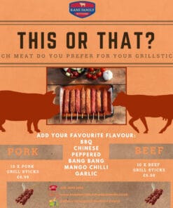 10 x Pork Grill Sticks